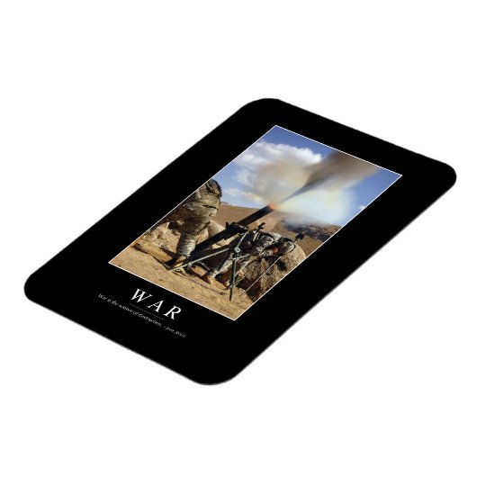 戦争:感動的引用文1 マグネット (左側)