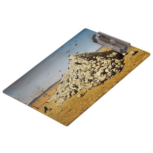 戦争（死と破壊）(スカル) クリップボード (アングル)