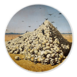 戦争（死と破壊）(スカル) セラミックノブ