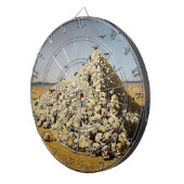 戦争（死と破壊）(スカル) ダーツボード (正面右)