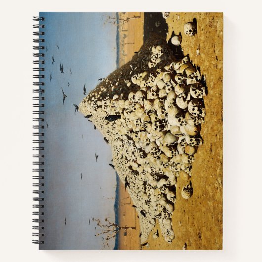 戦争（死と破壊）(スカル) ノートブック (正面)