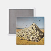 戦争（死と破壊）(スカル) マグネット (正面/裏面)