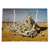 戦争(死と破壊)(スカル) ラージペーパーバッグ (正面)