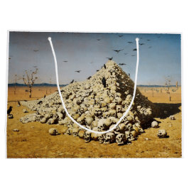 戦争(死と破壊)(スカル) ラージペーパーバッグ