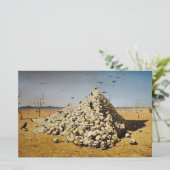 戦争（死と破壊）(スカル) 便箋 (スタンド正面)