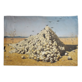 戦争（死と破壊）(スカル) 枕カバー