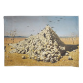 戦争（死と破壊）(スカル) 枕カバー (正面)