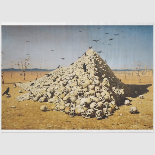 戦争（死と破壊）(スカル) 薄葉紙 (正面)