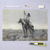 "戦争"西絵画のチャールズMラッセル 薄葉紙 (クラフト)