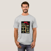 戦争Tシャツ Tシャツ (正面フル)