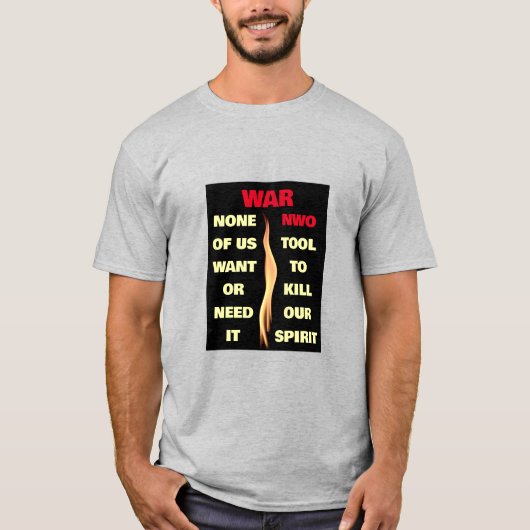 戦争Tシャツ Tシャツ (正面)