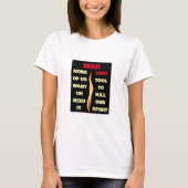 戦争Tシャツ Tシャツ (正面)