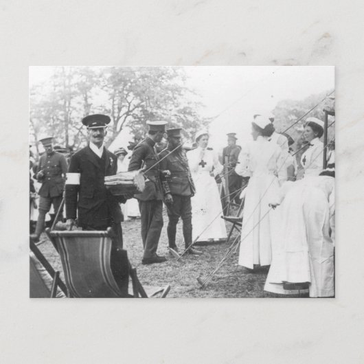 戦前フィールド日イギリス軍隊ナース ポストカード (正面)