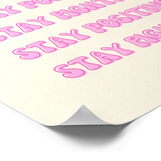 戦前向きい続けろ ポスター (角)