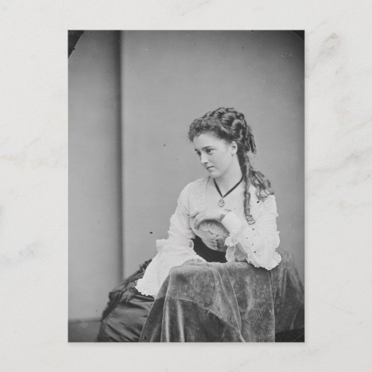 戦国時代の美しい未知の女性 ポストカード (正面)