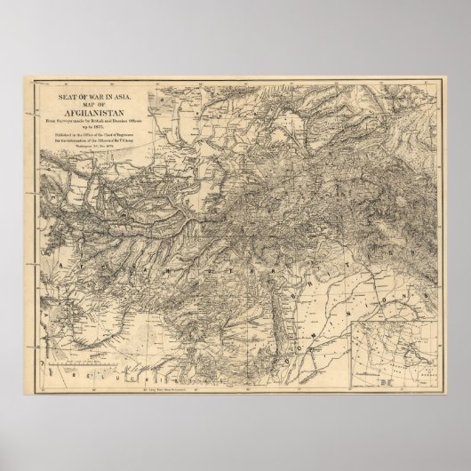 戦地：アフガニスタン1878年 ポスター (正面)