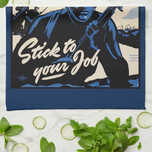 戦場でのアメリカの戦士によるビーチヘッドアタック キッチンタオル (折り畳み)