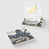 戦場でのアメリカの戦士によるビーチヘッドアタック ストーンコースター (横)