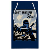 戦場でのアメリカの戦士によるビーチヘッドアタック スモールペーパーバッグ (裏面)