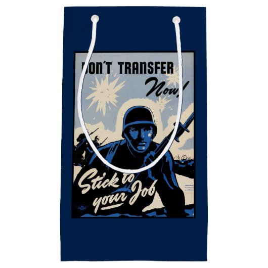 戦場でのアメリカの戦士によるビーチヘッドアタック スモールペーパーバッグ (正面)