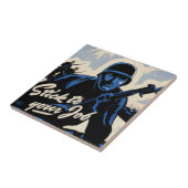 戦場でのアメリカの戦士によるビーチヘッドアタック タイル (側面)