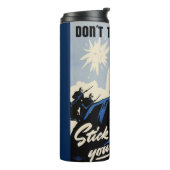 戦場でのアメリカの戦士によるビーチヘッドアタック タンブラー (回転左)