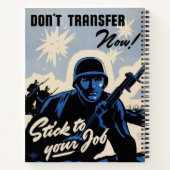 戦場でのアメリカの戦士によるビーチヘッドアタック ノートブック (裏面)