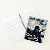 戦場でのアメリカの戦士によるビーチヘッドアタック ノートブック (内部)