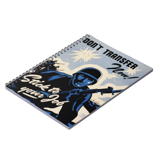 戦場でのアメリカの戦士によるビーチヘッドアタック ノートブック (左側)