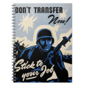 戦場でのアメリカの戦士によるビーチヘッドアタック ノートブック (正面)