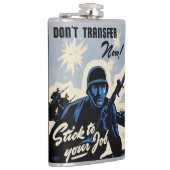 戦場でのアメリカの戦士によるビーチヘッドアタック フラスク (右)