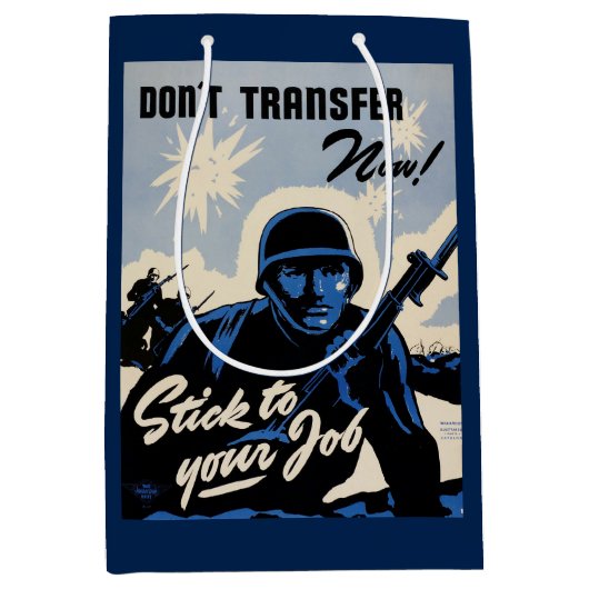 戦場でのアメリカの戦士によるビーチヘッドアタック ミディアムペーパーバッグ (正面)