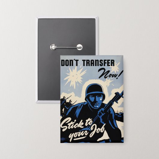 戦場でのアメリカの戦士によるビーチヘッドアタック 缶バッジ (正面/裏面)