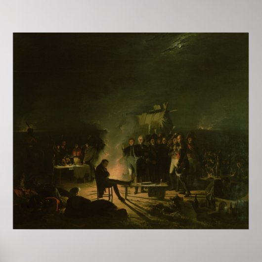 戦場でのナポレオン1世のビバーク ポスター (正面)