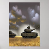 戦場に向かう | AIアートポスター ポスター (正面)