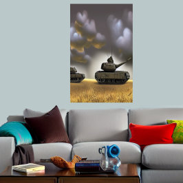 戦場に向かう | AIアートポスター ポスター