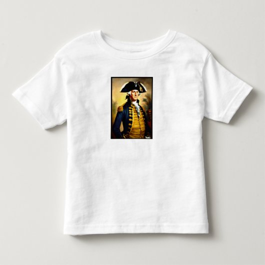 戦場のジョージ・ワシントン トドラーTシャツ (正面)