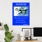 戦場の崇高な精神を操る名誉 ポスター (ホームオフィス)