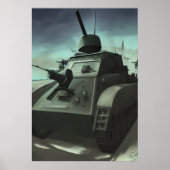 戦場の戦車 | AI Art ポスター (正面)