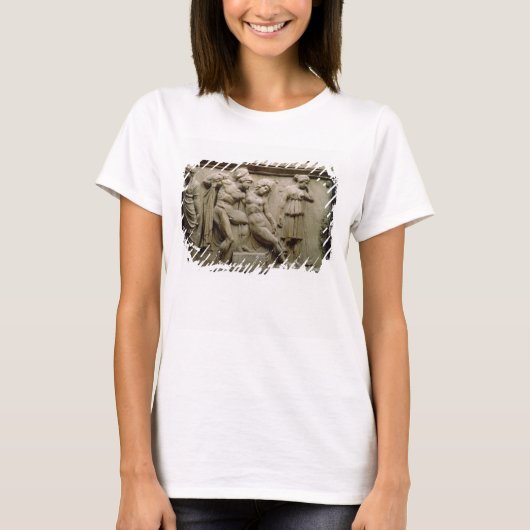 戦場を示す場面を持つギリシャの石棺 Tシャツ (正面)