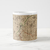戦場フランスのと道路 ジャンボコーヒーマグカップ (正面)