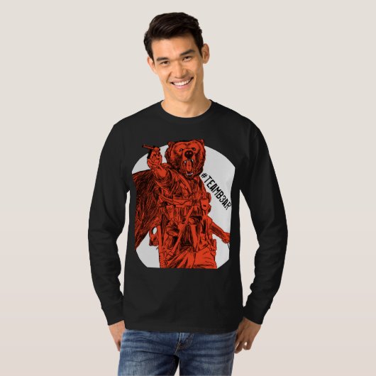 戦場B3arオレンジ#teamb3ar Tシャツ (正面フル)