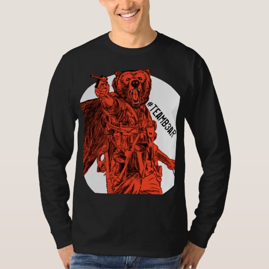 戦場B3arオレンジ#teamb3ar Tシャツ (正面)