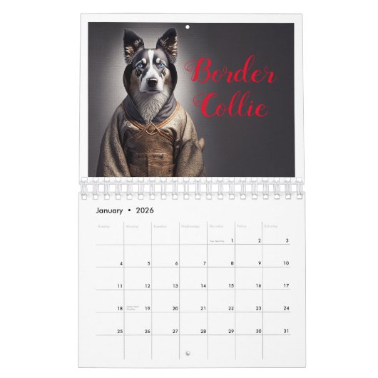 戦士おもしろい愛犬家2025ウォールカレンダー カレンダー (1月 2026)