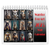 戦士おもしろい愛犬家2025ウォールカレンダー カレンダー (カバー)