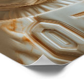 戦士がバックウォールアートを攻撃 ポスター (角)