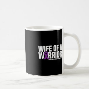 戦士で紫色の膵臓がんの妻 コーヒーマグカップ