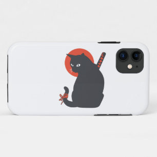 戦士としての猫-背景色の選択 iPhone 11 ケース