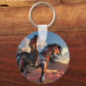 戦士と戦馬 キーホルダー (正面)