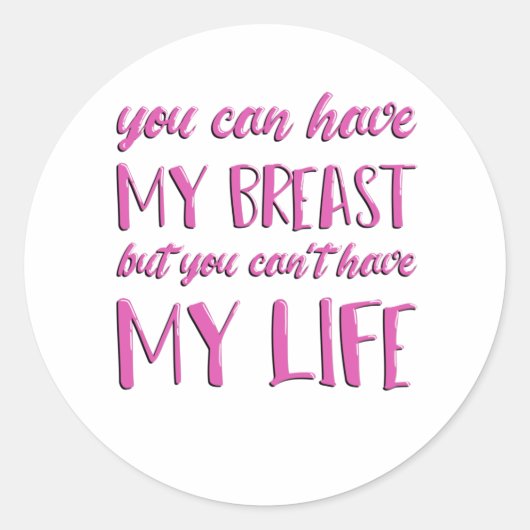 戦士に対する乳がん生存者の贈り物 ラウンドシール (正面)